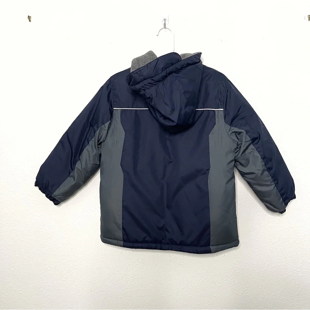 Oshkosh B’gosh quilted insulated snow ski kids full zip hoodie jacket size M